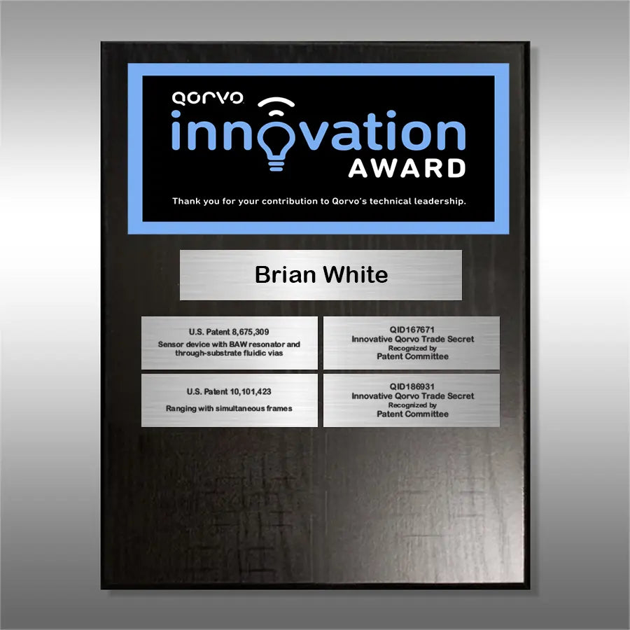 PT - Patent Award Plates